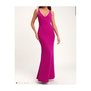 Lulus Magenta Maxi Dress